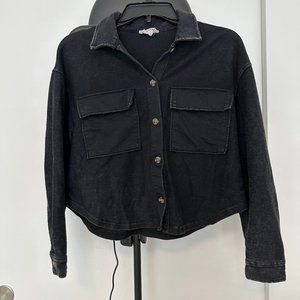 Hippie Rose cropped shirt jacket